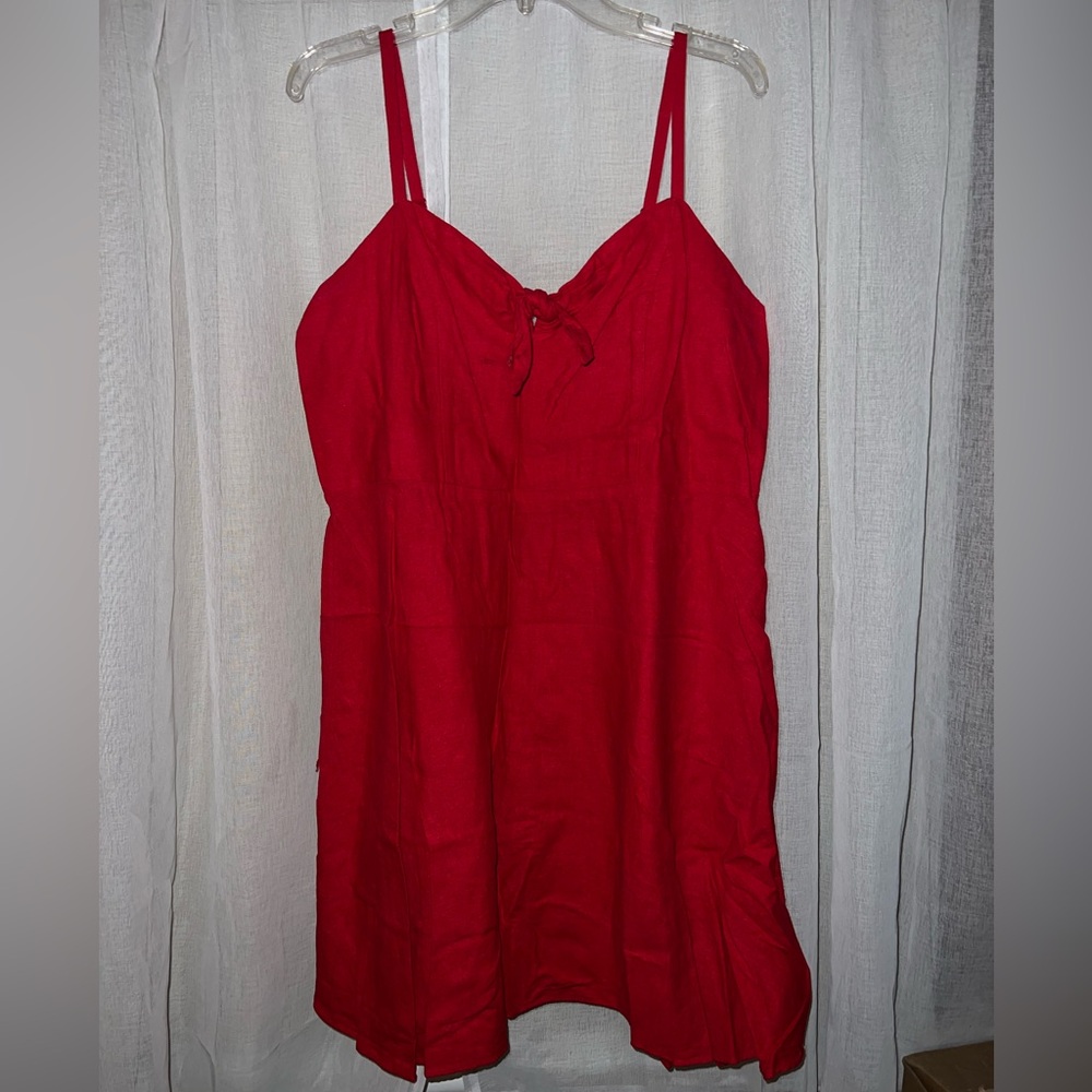 Red Old Navy Dress w/ Tie Detail